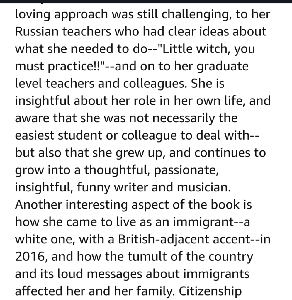 A reader review of 'The Well-Tempered Cello: Life with Bach's Cello Suites,' expressing gratitude and inspiration.